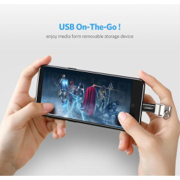 Адаптер UGREEN US157 30391 USB-C to Micro USB Adapter. Цвет: черный