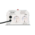 Стабилизатор POWERMAN AVS 500P, ступенчатый регулятор, цифровые индикаторы уровней напряжения, 500ВА, 110-260В, максимальный входной ток 5А, 2 евророзетки, IP-20, навесной, 185мм х 170мм х 100мм, 2,5 кг./ Stabilizer POWERMAN AVS 500P, step-type regulato