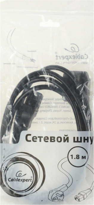 UNDEFINED Кабель AdAC IEC C13 IEC 320 1.8м черный
