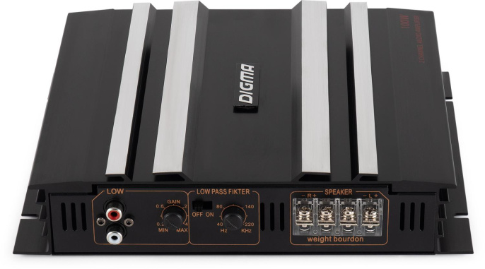 Усилитель автомобильный DIGMA DCP-200, черный