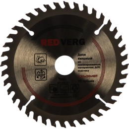 Диск пильный твердосплавный по ламинату (130х20/16 мм; 40 зубьев) REDVERG 6621247