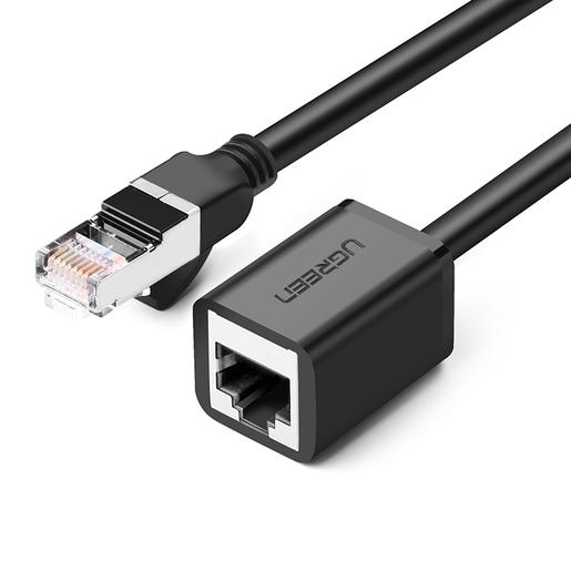 Удлинитель UGREEN NW112 (11279) Cat 6 F/UTP Ethernet RJ45 Extension Male/Female Patch Cords. Длина 1 м. Цвет: черный