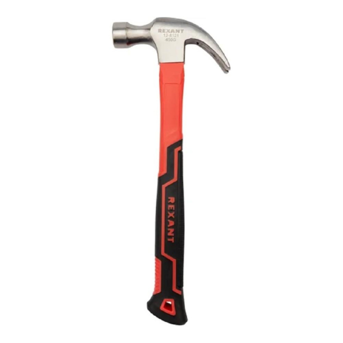 Rexant 12-8121 Молоток-гвоздодер 450г фибергласовая рукоятка