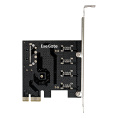 Контроллер ExeGate EXE-314 (PCI-E x1 v2.0, 4*USB3.0 ext., разъем доп.питания SATA 15pin, VIA Labs Chipset VL805) EX283716RUS