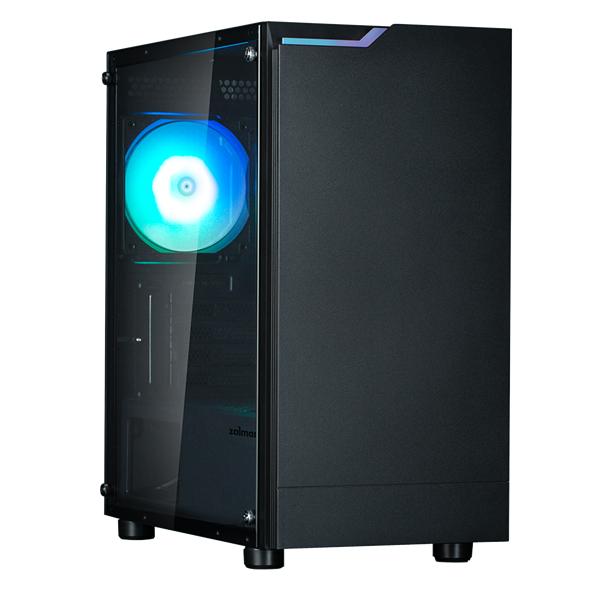Корпус ZALMAN T4 PLUS, MATX, BLACK, WINDOW, 1 x Combo (3.5'' or 2.5''), 1x3.5'', 2x2.5", 1xUSB2.0, 2xUSB3.0, REAR 1x120mm ARGB