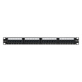 Патч-панель ExeGate EPP3-19-24-8P8C-C6-110D (19", UTP, 24 port, cat.6, KRONE&110(dual IDC), 1U, RoHS, Black, RTL) EX281080RUS
