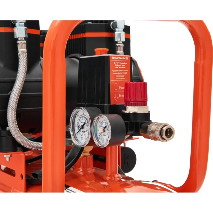 Безмасляный малошумный компрессор (50 л; 8 бар; 365 л/мин) Gigant GSWK-50/2800