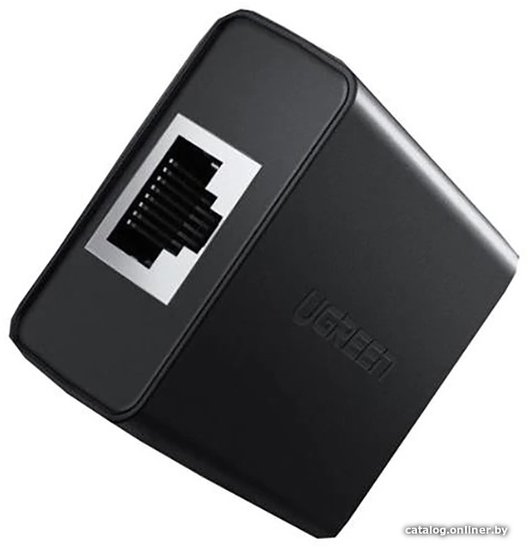 Удлинитель/разветвитель UGREEN CM210 50923 RJ 45 1 to 2 Ethernet Converter 2 шт. Цвет: черный (50923_)