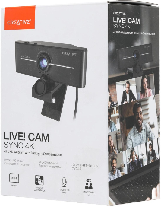 Web-камера Creative Live! Cam 4K VF0990,  черный [73vf099000000]