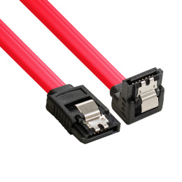 Кабель SATA ExeGate EX-CC-SATA-DATA90-0.5L (7pin/7pin, SATA III до 6Gbps, угловой разъем, металлические защелки, 0,5м) EX294732RUS