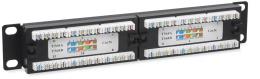 Cabeus PL-12-Cat.5e 10"-Dual IDC Патч-панель 10", установочный размер 236 мм, 12 портов RJ-45, категория 5e, Dual IDC