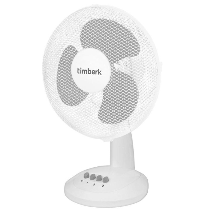 Вентилятор настольный Timberk T-DF1201, белый