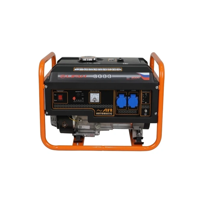 Бензиновый генератор Lifan 3000 220В, 2,8/3 кВт, 7 л.с.3000 2.8GF-6 00-00000586