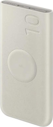 Мобильный аккумулятор Samsung EB-U2510 10000mAh 25W 3A 2xUSB-C беспров.зар. бежевый EB-U2510XUEGRU