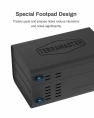 Внешний корпус для жёстких дисков TerraMaster D2-320 DAS tower/JBOD,RAID0,1/up to 2 SATA 3,5' or 2,5' /1xUSB3.1 Type-C gen2/1xPS/1YW