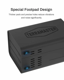 Внешний корпус для жёстких дисков TerraMaster D2-320 DAS tower/JBOD,RAID0,1/up to 2 SATA 3,5' or 2,5' /1xUSB3.1 Type-C gen2/1xPS/1YW