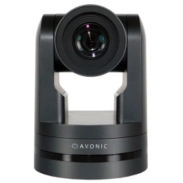 PTZ-камера AVONIC AV-CM44-VCUC-B Full HD для ВКС Skype, Zoom и др. с выходом USB2.0; объектив 83.7°, мин. освещенность 0.5 lux, 5-х оптический зум, управление: IR, RS232 или RS485. Цвет корпуса Черный. Питание 12В