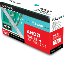 Видеокарта Sapphire AMD Radeon RX 7600XT 11339-04-20G RX 7600 XT GAMING OC 16ГБ Pulse, GDDR6, OC, Ret