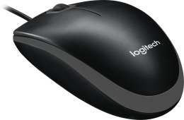 Мышь Logitech B100 Black черная, оптическая 800dpi, USB, 1.8м 910-003357