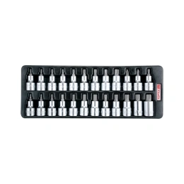 Набор головок торцевых 1/2"DR с насадками Hex, Torx, Spline 24 предмета, в ложементе TOPTUL GAAT2403