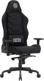 Кресло Cactus CS-CHR-MC04-BBK, ткань, до 150кг, регулируемые 2D подлокотники,  черный