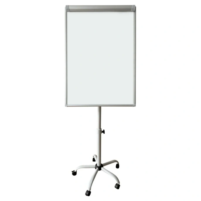 Флипчарт Silwerhof лак, 70x100 см, на роликах, белый 1657894
