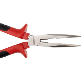 Rexant 12-4621 Тонкогубцы изогнутые 200 мм никелированные, двухкомпонентные рукоятки