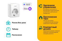 Умная розетка/ Mini Wi-Fi smart plug, 2.4 GHz, Max Load 2300 Вт, 10 А