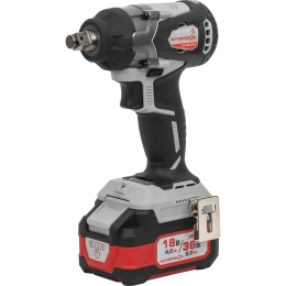 Бесщеточный ударный аккумуляторный гайковерт Интерскол ГАУ-400/36ВЭ Li-ion АПИ кейс, 2 аккум. 2,0Ач, ЗУ 859.2.2.70