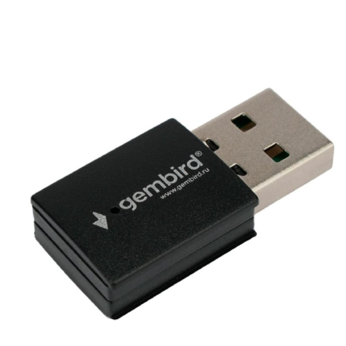 Gembird Сетевой адаптер WiFi+Bluetooth 600 Мбит, двухдиап., мини, USB, 802.11b/a/g/n/ac, RTL8821CU WNP-UA-018