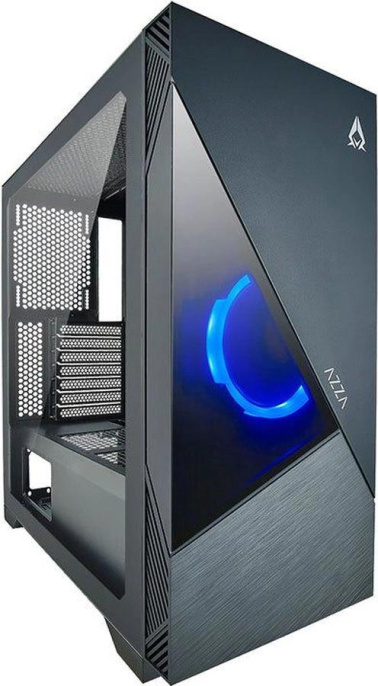 Корпус ATX AZZA Eclipse, Midi-Tower, без БП, черный [csaz-440 eclipse]