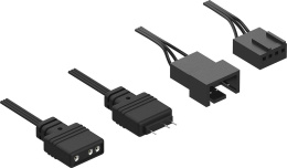 Вентилятор Formula Nulight 12 120мм, 3-pin, от БП:4-pin Molex , 1200об/мин, 19.06 дБ, RGB, черный, Ret [nulight 12bk fr]