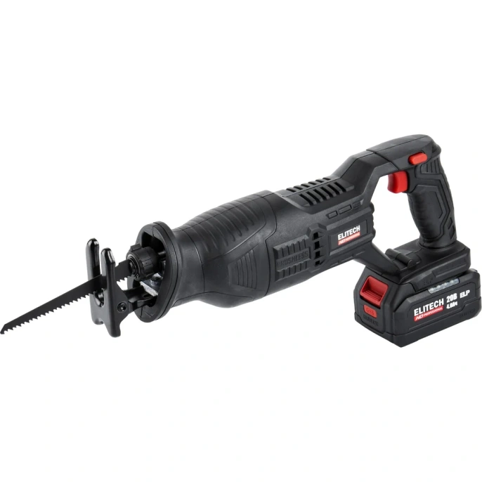 Пила сабельная аккумуляторная Elitech SSC 2028BL (20В, 1х4Ач, рез 115мм) HD 205757