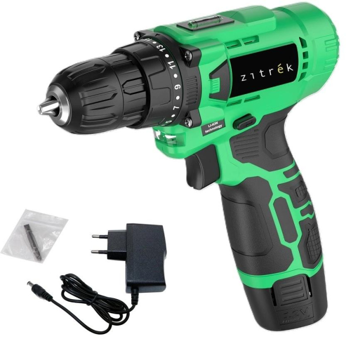 Дрель-шуруповерт Zitrek Green Li Plus аккум. патрон:быстрозажимной 083-1021