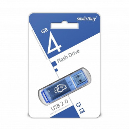 Smartbuy USB Drive 4GB Glossy series Blue SB4GBGS-B