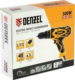 Дрель-шуруповерт Denzel ISD-300-13 патрон:быстрозажимной 26211