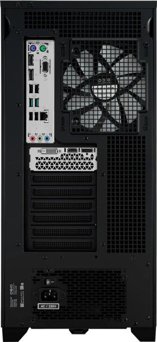 Компьютер OSIO CyberLine C59i Intel Core i5 12400F,  DDR4 16ГБ, 1ТБ SSD, NVIDIA GeForce RTX 3050 - 6 ГБ,  без операционной системы,  черный [с59i-001b]