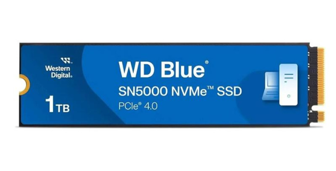SSD накопитель WD Blue SN5000 1ТБ, M.2 2280, PCIe 4.0 x4, NVMe, M.2 [wds100t4b0e]