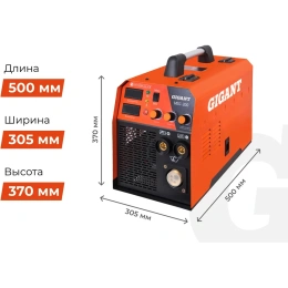 Сварочный полуавтомат - инвертор (200 A; EURO; ПВ 60%) Gigant MIG-200