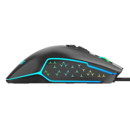 Мышь игровая HIPER DRAKKAR GMUS-3000 Black USB {4000 dpi, 8 кнопок, USB кабель 1.6м, черный}