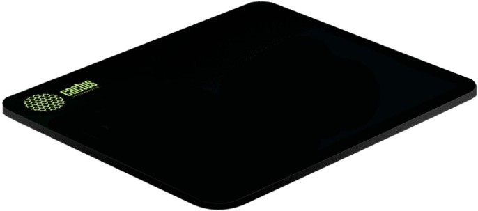 Коврик для мыши Cactus Black черный, ткань, 220х180х2мм [cs-mpc-p01xs]