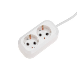 PROconnect 13-4203 Удлинитель 2 гнезда, 3м, 3х0,75мм?, с/з, белый