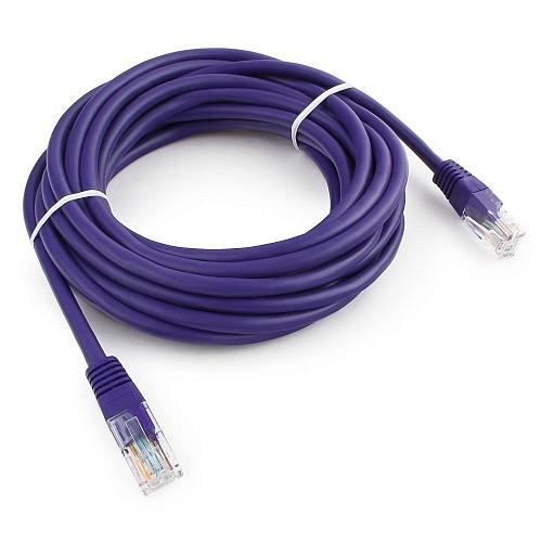 Патч-корд PREMIER PP12-5M/V литой (molded), UTP, кат.5E, 5м, 4 пары, 26AWG,  алюминий омедненный,  многожильный,  фиолетовый