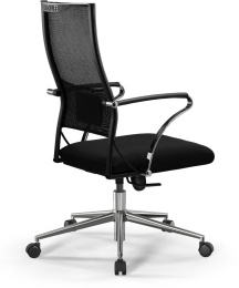 Кресло МЕТТА Sit Air-180 B2-290K M10.B23.G18.W02 , на колесиках, сетка/ткань, черный/черный [z509385244]