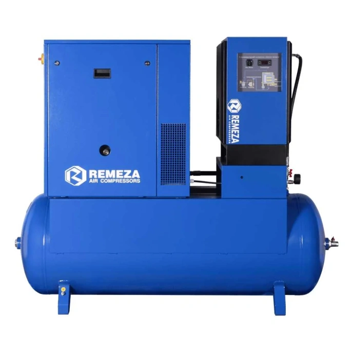 Компрессор винтовой Remeza ВК10Е-15-500Д на ресивере, с рефрижераторным осушителем 2824810