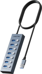USB-Хаб CABLETIME CB47G (CT-HUBU7-AG) 7-в-1 USB-A на USB 3.0