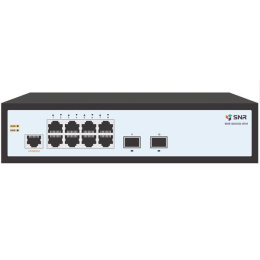 SNR SNR-S5010G-8TM Управляемый коммутатор уровня 2, 8 портов 10/100/1000Base-T, 2 порта 1/2.5G SFP, встроенный БП ~220V AC