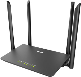 Wi-Fi роутер D-Link DIR-820/RU/A1A, Wi-Fi 5, AC1200, 2.4/5ГГц, 3 LAN, черный