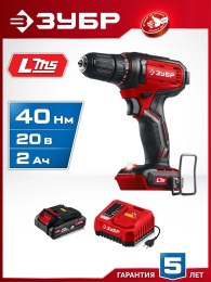 Дрель-шуруповерт Зубр ДШУ-40-21 40Вт аккум. патрон:быстрозажимной