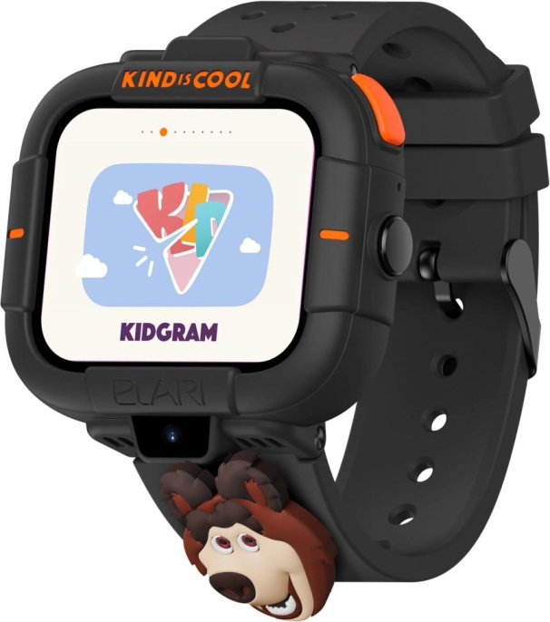 Elari KidPhone детские часы-телефон Маша и Медведь - черные